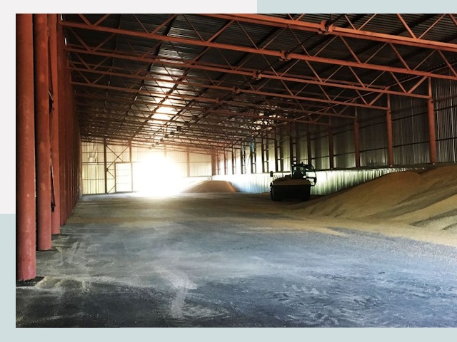 Строительство зернохранилищ в Беслане