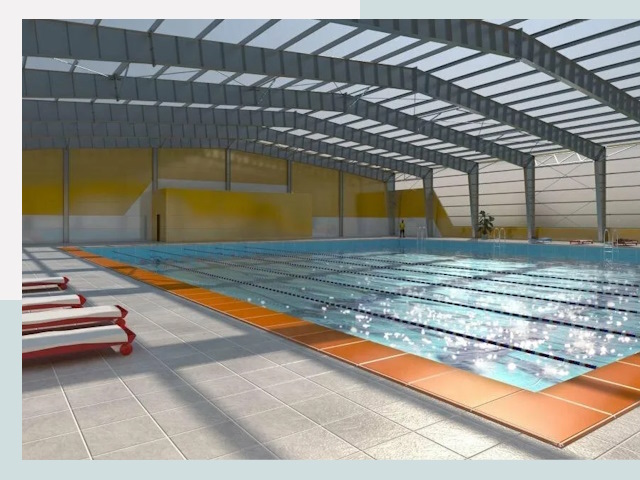 Строительство крытых бассейнов в Беслане