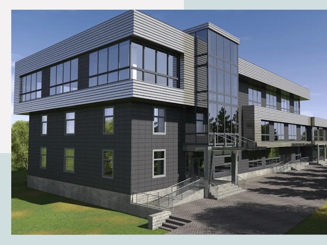 Административные здания в Беслане