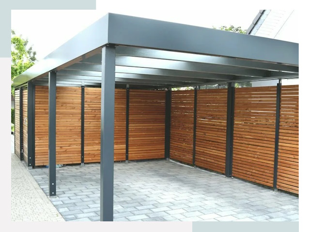 Навесы для парковки в Беслане