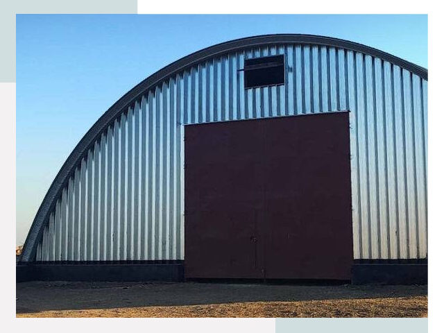 Бескаркасные ангары в Беслане