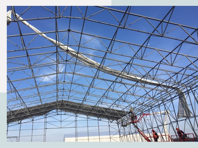 Шатровые ангары от 608 руб. в Беслане и Северной осетии