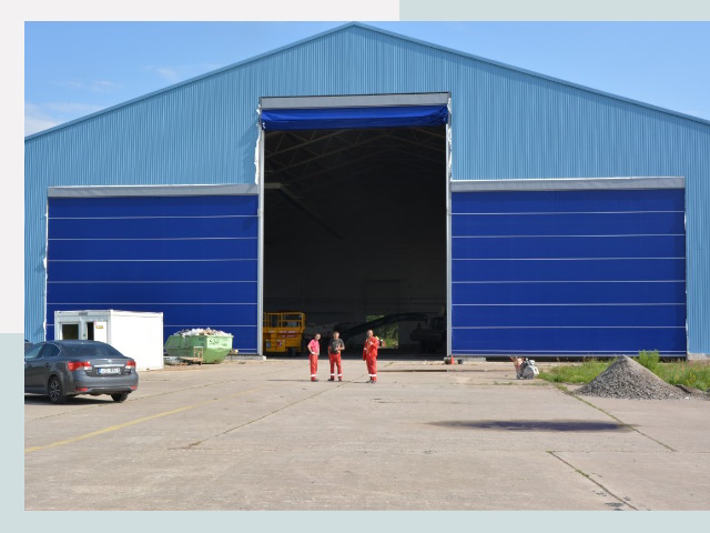 Ангарные ворота в Беслан от СтальСтрой-Бсл по цене 608 руб.